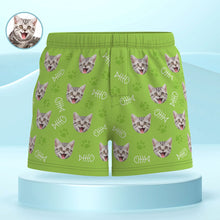 Benutzerdefinierte Mehrfarbige Boxershorts Mit Katzengesicht, Personalisiertes Lässiges Unterwäsche-geschenk Für Ihn - MyFaceBoxerDE