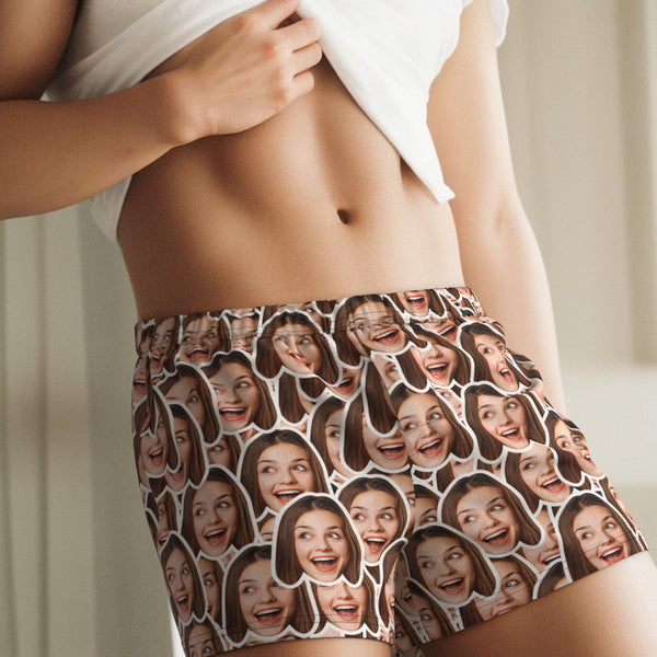 Benutzerdefinierte Face Mash Mehrfarbige Boxershorts, Personalisiertes Foto-unterwäsche-geschenk Für Ihn