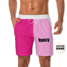 Strand-shorts Der Benutzerdefinierten Männer Benutzerdefinierter Name Swim Trunk-contrast Color