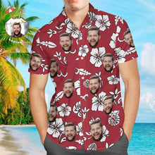 Benutzerdefiniertes Gesicht auf Hemd Hawaiihemd Lily Flowers