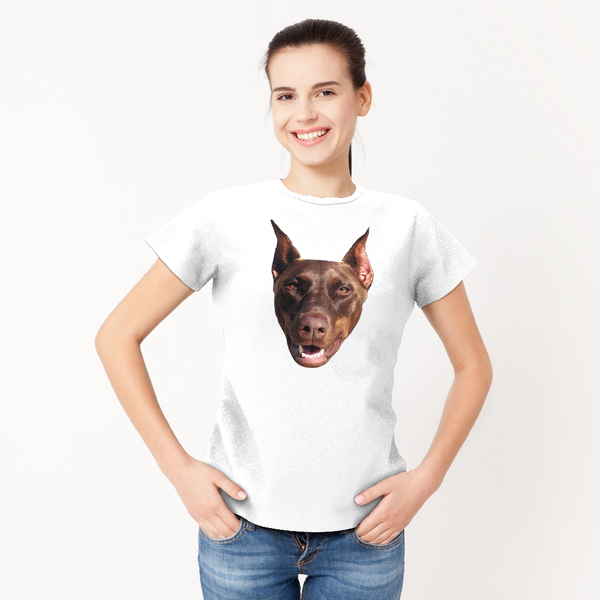 Benutzerdefinierte Gesicht lustige Hund T-Shirt Haustier