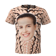 Benutzerdefinierte Gesichter Mash Funny All Over Print T-Shirt