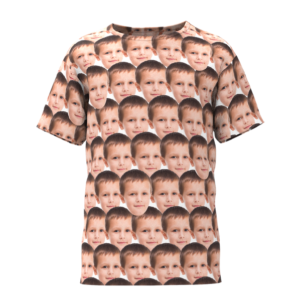Benutzerdefinierte Face Mash Kid Lustige T-Shirt All Over Print
