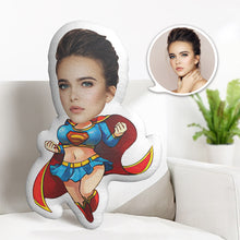 Personalisiertes Gesichtskissen Personalisiertes Fotokissen Superwoman Minime Kissengeschenke Für Sie - MyFaceBoxerDE