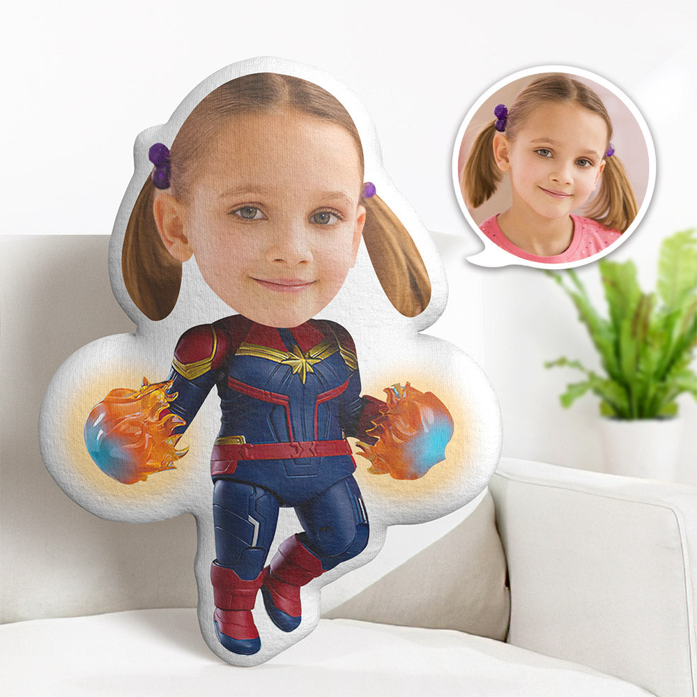 Personalisiertes Gesichtskissen Personalisiertes Fotokissen Fire Wonder Woman Minime Kissen Geschenke Für Kinder - MyFaceBoxerDE
