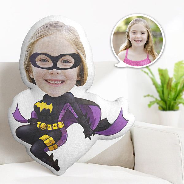 Personalisiertes Gesichtskissen Personalisiertes Fotokissen Batwoman Minime Kissen Geschenke Für Kinder - MyFaceBoxerDE
