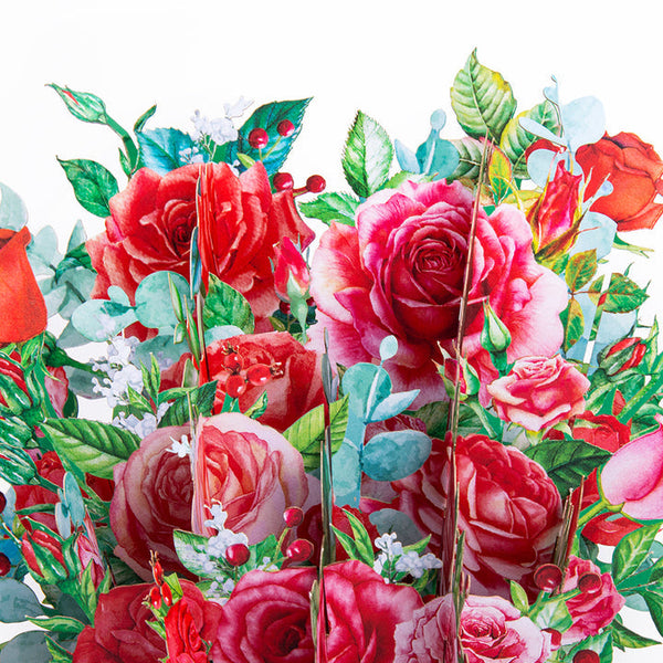 Ich liebe dich Rose Pop-up Blumenkasten zum Muttertag