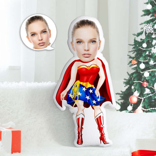Weihnachtsgeschenke Personalisierte Foto-gesichtspuppen Mein Gesicht Auf Kissen Benutzerdefinierte Cheerleader-puppen In Einem Schönen Umhang-wurfkissen - MyFaceBoxerDE