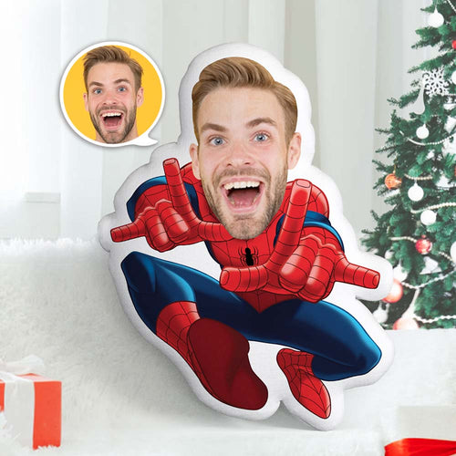 Weihnachtsgeschenke Kundenspezifisches Körperkissen Gesichtskissen Spider Man Personalisiertes Spiderman Kissen Mit Gesicht - MyFaceBoxerDE