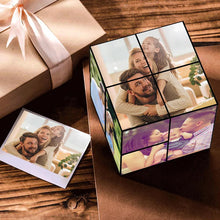 DIY Fotorahmen Rubics Multiphoto-Rahmen Personalisierter Bildcollage-Würfel nicht zusammengebaut Geschenk für Papa