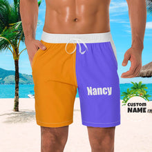 Strand-shorts Der Benutzerdefinierten Männer Benutzerdefinierter Name Swim Trunk-contrast Color - MyFaceBoxerDE
