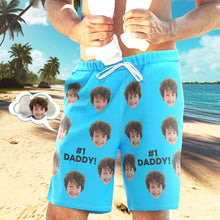 Badehose Mit Individuellem Gesicht, Personalisierte Strandshorts, Lässige Herren-shorts #1 Papa - MyFaceBoxerDE