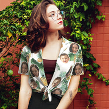 Benutzerdefiniertes Gesicht-Shirt Damen und Kinder Hawaiian Shirts Kurzarm Shirt Muttertagsgeschenk Ananas