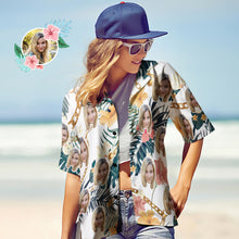Benutzerdefiniertes Gesicht-Shirt Damen Hawaiihemd Kurzarm Shirt Mode Bekleidung