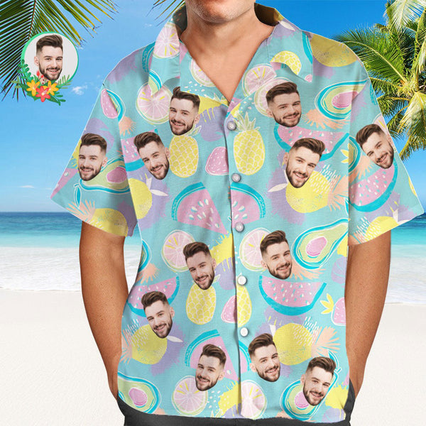 Benutzerdefiniertes Hawaii-hemd Mit Gesicht. Genießen Sie Die Sommerzeit. Allover-print-aloha-hemd Für Herren - MyFaceBoxerDE