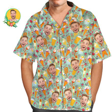 Hawaii-hemd Mit Individuellem Gesicht. Cooles Eiscreme-männer-all-over-print-aloha-hemd - MyFaceBoxerDE