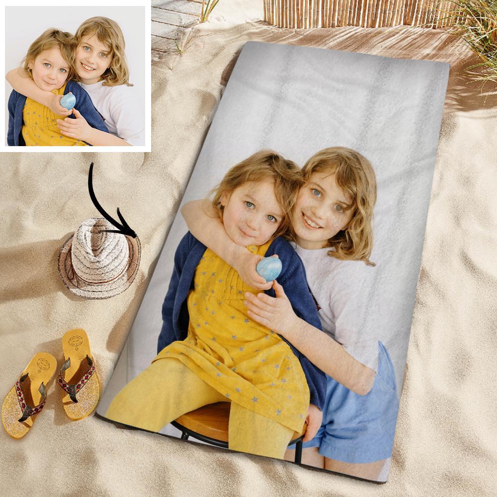 Personalisiertes Foto Personalisiertes Strandtuch Geschenk Strand VacationTowel für Freunde