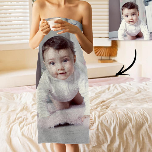 Benutzerdefinierte Foto Badetücher Strandtücher Ultrafeine Faser für Baby Kreative Geschenke für Neugeborene