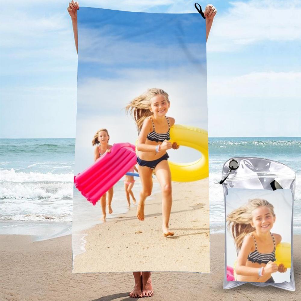 Personalisierte Badetücher Individuell bedruckte Strandtücher Schnelltrocknende ultrafeine Fasern Meine besten Freunde