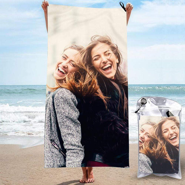 Personalisierte Badetücher Individuell bedruckte Strandtücher Schnelltrocknende ultrafeine Faser mit My Girl