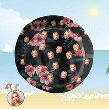 Benutzerdefinierte Eimer Hut Personalisiertes Gesicht als Allover-Print Tropischer Blumendruck Hawaiischer Fischerhut