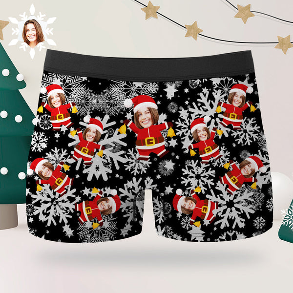 Weihnachts-herren-boxershorts, Individuelle Slips, Geschenk Für Ihn, Lustige Weihnachts-boxershorts - MyFaceBoxerDE
