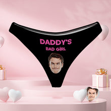 Daddy's Bad Girl Frauen Benutzerdefinierte Gesicht Tanga Sexy Freche Panty Geschenk Für Heiße Frau - MyFaceBoxerDE