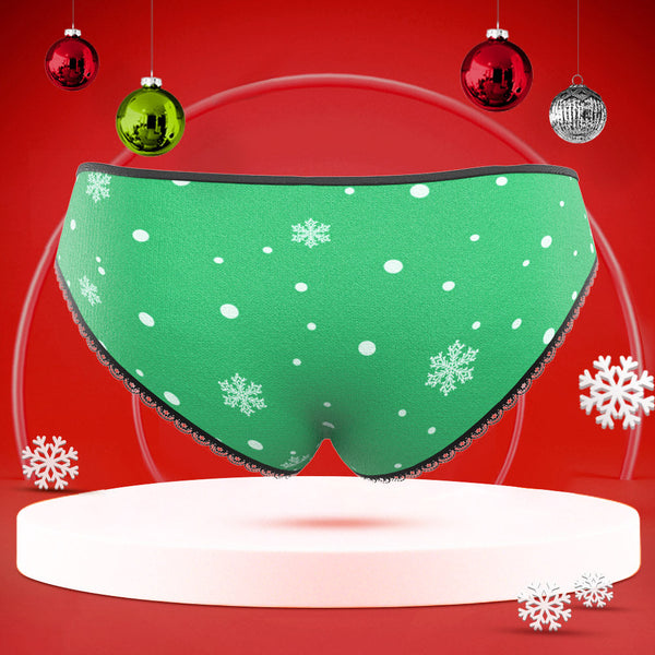 Custom Face Unterwäsche Personalisierte Frauen High-cut Briefs Panties Frohe Weihnachten - MyFaceBoxerDE