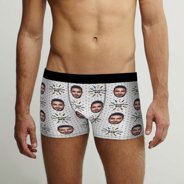 Custom Face Boxers Briefs Personalised Men's Shorts With Photo - For Awesome Dad - MyFaceBoxerDE