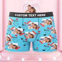Individuelle Foto-boxershorts, Bild Der Liebe, Personalisiertes Foto-unterwäsche-geschenk Für Ihn - MyFaceBoxerDE