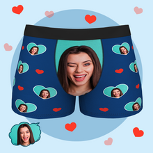 Benutzerdefinierte personalisierte lustige Gesicht Boxershorts für Männer Ehemann Boyfriend Unterwäsche mit Multi Face Photo
