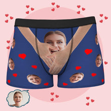 Personalisierte lustige Gesicht Boxer Custom Foto Unterwäsche Geschenk für Männer Mädchen Gesicht und Umarmung