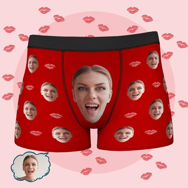 Personalisiertes lustiges Gesicht Custom Boxer Geschenk für ihn Unterwäsche mit Multi Face Foto