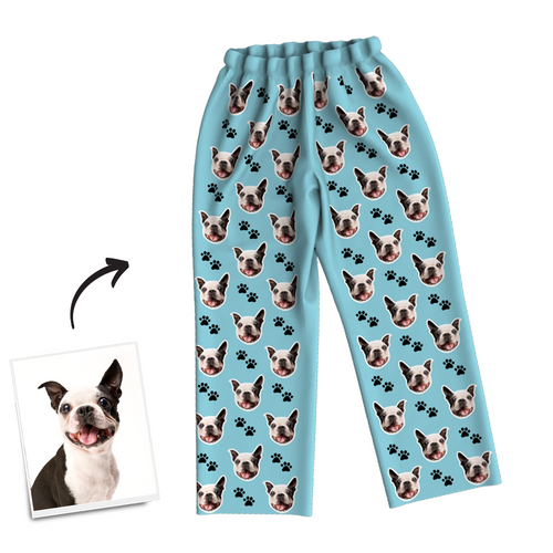 Benutzerdefinierte Hund Foto Pyjama Hosen, Nachtwäsche, Nachtwäsche
