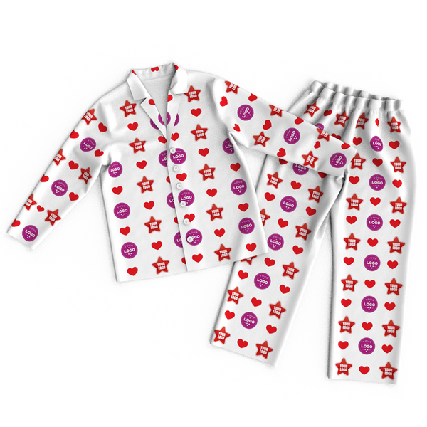 Benutzerdefiniertes Gesicht Logo Pyjamas Herz Personalisierte Geschäftsgeschenke