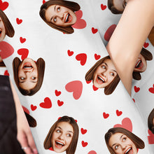 Benutzerdefiniertes Gesicht Nachthemd Personalisiertes Foto Frauen Übergroßes Nachthemd Rotes Herz Geschenke Für Sie - MyFaceBoxerDE
