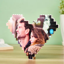 Geschenke Für Sie Individueller Baustein Personalisierter Fotoblock Herzförmig - MyFaceBoxerDE