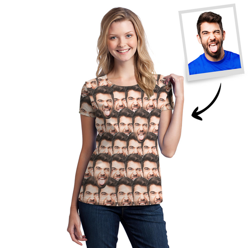 Benutzerdefinierte Face Mash T-Shirt