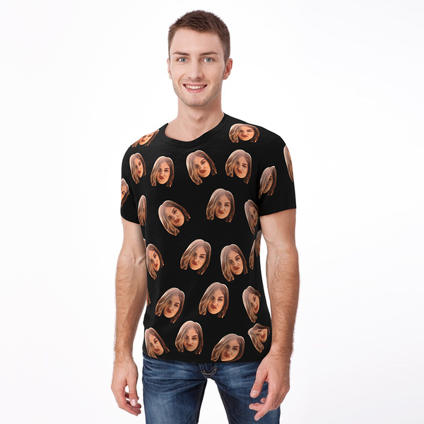 Benutzerdefinierte Face Man T-Shirt