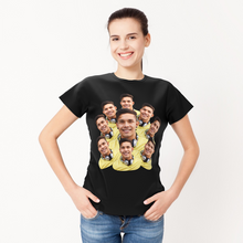 Benutzerdefinierte Gesichter Mash Funny T-Shirt für Männer und Frauen