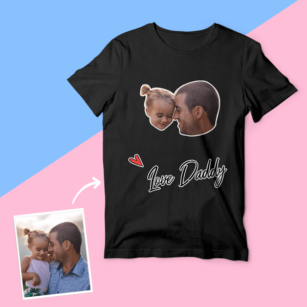 Vatertag Geschenke benutzerdefinierte Gesicht T-Shirt mit Namen