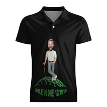 Benutzerdefiniertes Gesicht Poloshirt Für Männer Hole In One Golf Poloshirt Geschenk Für Golfer - MyFaceBoxerDE