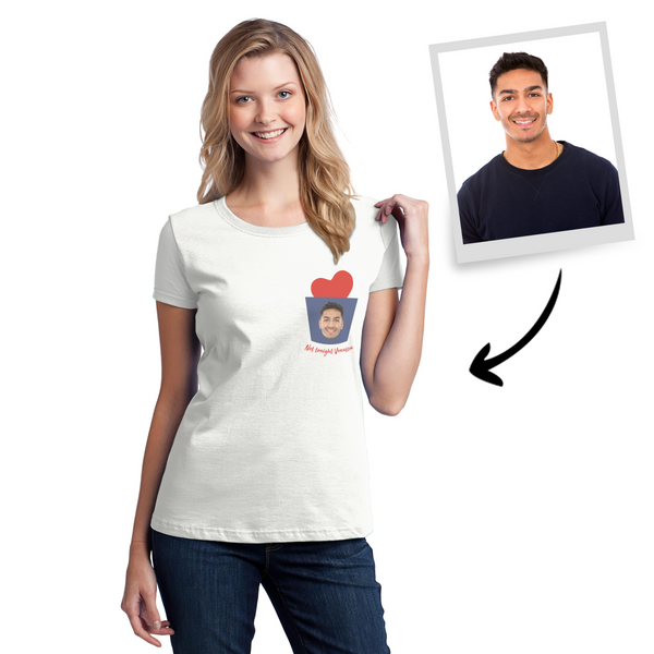 Benutzerdefiniertes Herzfoto mit Herz-T-Shirt