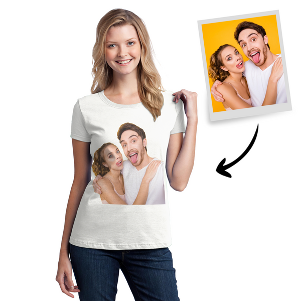 Benutzerdefiniertes Gesicht Foto T-Shirt für Frauen und Männer