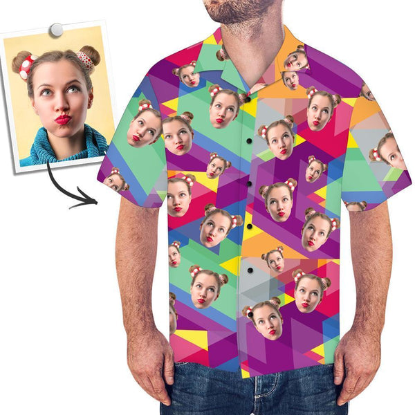 Benutzerdefiniertes Gesicht auf Hemd Hawaiihemd Ananas