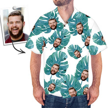 Benutzerdefinierte Männer Gesicht Hawaiihemd Kurzarm Aloha Beach Shirt für Männer