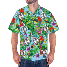 Benutzerdefiniertes Logo Shirt Herren Hawaiihemd Bunter Papagei