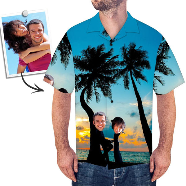 Benutzerdefinierte Herren Hawaiihemd - Liebhaber am Meer