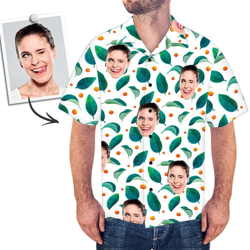 Benutzerdefiniertes Gesicht auf Hemd Hawaiian Shirt Plaid