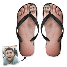 Benutzerdefiniertes Gesicht Foto Big Toe Flip Flops Lustige Sandalen
